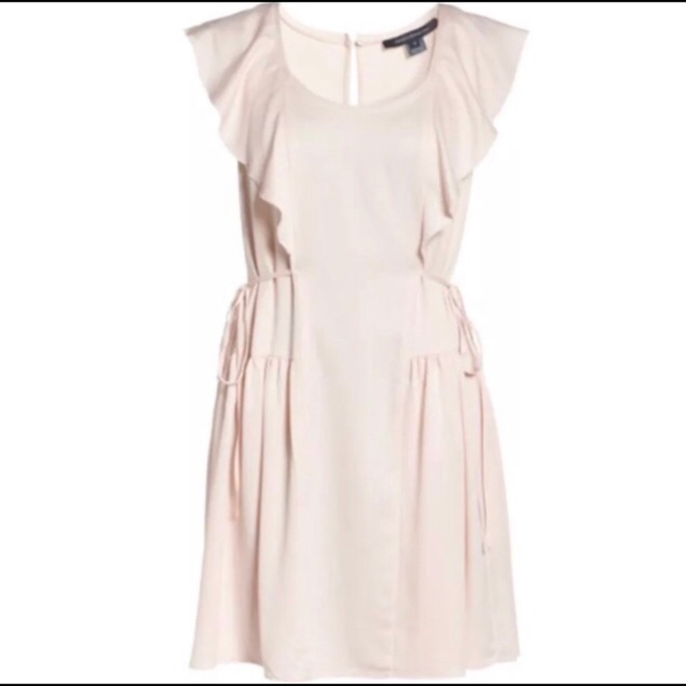 French Connection Nia Drape Capped Sleeve Dress